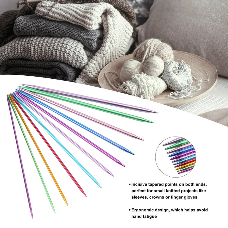 26 Pieces Aluminum Interchangeable Circular Knitting Needle Set,13 Size Interchangeable Crochet Needles for Knitting