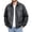 Black, variant on Mens Daily Jacket Zip Up Turndown Collar Versatile Jackets Long Sleeve Loose Casual Top