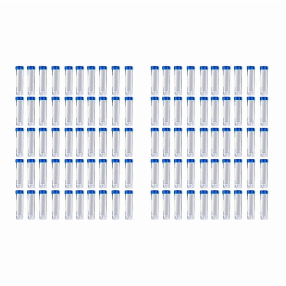 100PCS 50Ml Graduated Centrifuge Tubes, Laboratory Cryovials, Blue Screw Cap Centrifuge Tubes for Analysis