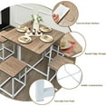 thumbnail image 4 of S AFSTAR Dining Table Set for 4, 5-Piece Dining Table and Chairs with Square Table & 4 Stools, Space-Save Kitchen Table and Chairs for 4, Kitchen & Dining Room Sets for Home Kitchen Bar Pub Apartment, 4 of 9