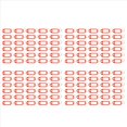 thumbnail image 1 of 120 Piezas Porta Llaves de Plástico para Equipaje de Etiqueta de IdentificacióN Llaveros con Placa de Nombre, Color: Rojo, 1 of 5