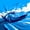 Vibrant Blue, variant on Castle Fairy Racing Style Blue Sports Car Twin Quilt Set for Boys,Dynamic Splash Art Twin Coverlet Set,Vibrant Blue