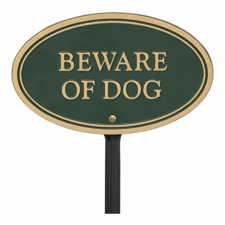Whitehall Products Beware of Dog Statement Plaque (Best Of Jack Whitehall)