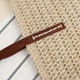 thumbnail image 3 of Women's Hand-woven Straw Shoulder Bag Large Summer Beach Leather Handles Handbag Tote With Zipper, 3 of 5