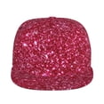 thumbnail image 2 of Haiem Pink Glitter Classic Snapback Cap Flat Bill Hat Baseball Cap Adjustable Size Cotton Dad Hat, 2 of 9