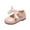 Pink, variant on EnJoCho Summer and Autumn Girls Boots Cute Flat Solid Color Round Head Ribbon Bow Hook Loop Leather Shoes Toddler Kids Cute Casual Shoes