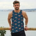 thumbnail image 6 of Logiee Octopus Sea Life Print Men's Workout Tank Top,Quick Dry Workout Tank Top,Gym Muscle Tee,Fitness Bodybuilding Sleeveless T Shirt-XX-Large, 6 of 7