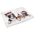thumbnail image 2 of MKHERT Cute Christmas Pets Dog Hamster and Cat in Santa Claus Hat Doormat Rug Home Decor Floor Mat Bath Mat 30x18 inch, 2 of 3