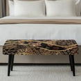 thumbnail image 5 of Chririnla Polyester Spandex Bench Covers for Living Room Office, Washable Full Elastic Wrap Bench Seat Cover, Leopard Chain Print, 5 of 9