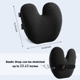 thumbnail image 5 of Ergonomic Lumbar Pillow for Back Support - High-Density Memory Foam Cushion for Pain Relief - Lumbar Support Cushion w/Strap for Office Chair, Car, Home, and Travel, 5 of 8