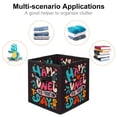 thumbnail image 2 of Valentine's Day Font Foldable Storage Cubes with Handle, 10.8"x10.5"x10.6", Large Capacity Storage Containers for Toy Box, 2 of 6
