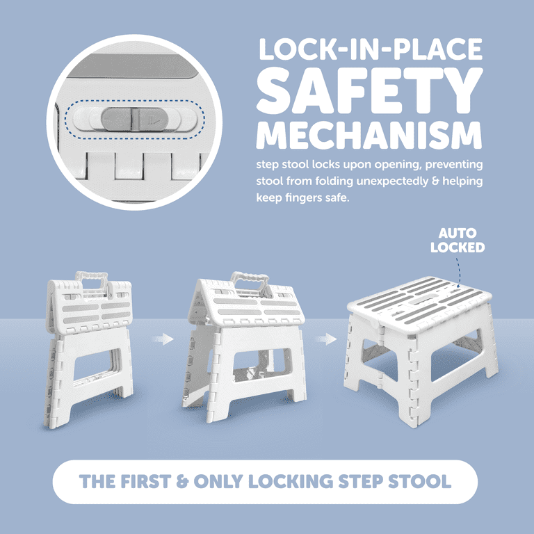 Jool Baby Click N' Climb Locking Folding Step Stool for Kids with