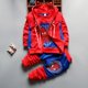 thumbnail image 1 of Conjuntos de ropa para niños, chaqueta de dibujos animados de algodón con estampado de Spiderman, camiseta + Pantalones, ropa para niños, 3 uds., ropa de hombre araña para bebés, conjunto de 110cm Gao Jinjia LED, 1 of 2