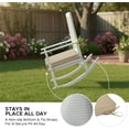 thumbnail image 5 of Ottowood Outdoor Chair Cushions Set of 4, Nature, 19" x 19" - Waterproof Fade Resistant Linen Patio Furniture Seat Pads with Non-Slip Bottom & Removable Cover, 5 of 7