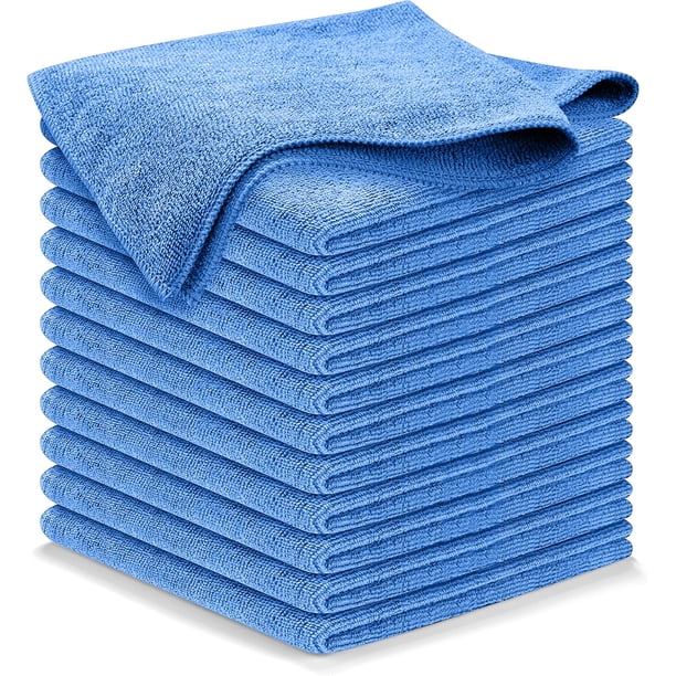 Usanooks Paño De Limpieza De Microfibra – 12 Piezas 12.5 X 12.5 Pulgadas De Alto Rendimiento – 1200 Lavados Tejido Ultra Absorbente Atrapa Suciedad Y Líquido Para Brillo De Espejo Sin Rayas Y Paño Sin