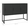 thumbnail image 4 of vidaXL Buffet Noir 105x35x75 cm Acier, 4 of 5