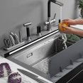 thumbnail image 3 of EASTIN Silicone Sink Splash Guard Kitchen Sink Water Splash Guard Anti-Splatter Dish Washing Baffle Board Reusable Sink Splatter Guard Sink Backsplash Guard on Kitchen Island, 3 of 9