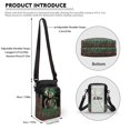 thumbnail image 6 of HELLHERO 4.33x1.97x7.09 Crossbody Bag, Adult with Unique Gift St. Patrick's Day Graphic Design, 6 of 7