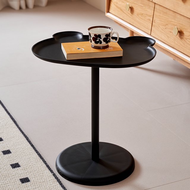 Linda mesa auxiliar para sofá, mesa de centro elegante, mesa de plástico duradera para sala de estar, dormitorio, apartamento y balcón