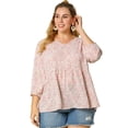 thumbnail image 2 of Blusa floral con Péplum Agnes Orinda TalGrande PaMujeres RoXL, 2 of 6
