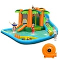 thumbnail image 2 of Costway Inflatable Water Slide Park Kid Bounce House Splash Pool with 780W Blower, 2 of 11