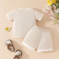 thumbnail image 4 of Ruyang Toddler Girl Floral Outfit Short Sleeve Shirt Tops Summer Spring Cute Drawstring Shorts Set Casual Baby Girl Simple, 4 of 8