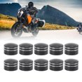 thumbnail image 1 of Screw  10PCS Motorcycle Head  Cover CNC Aluminum Black Round Grooved Engine Screw Topper Covers  for Motorbike Body Frame Shell, 1 of 8