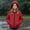 Red, variant on Puntoco Kids Hooded Rain Jacket Waterproof Windbreaker Zip Up Raincoat with Pockets Yellow 15 Years