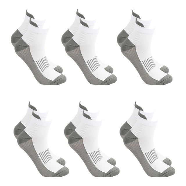 Jumpingount 6 pares de acrílico de textura que no destiñe estable fijo de pies duraderos y que no destiñen y transpirable elástico transpirable Medias Negro METRO