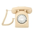 thumbnail image 1 of Vintage Landline Phone, Retro Telephone ABS Durable Mechanical Ringer Rotating Dial Keyboard Easy To Use  for Elderly for Office for Living Room White,Red,Beige, 1 of 8
