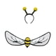 thumbnail image 4 of Accesorio de disfraz de alas de abeja para festivales, tirantes elásticos para vestido de Halloween con diadema, 4 of 8