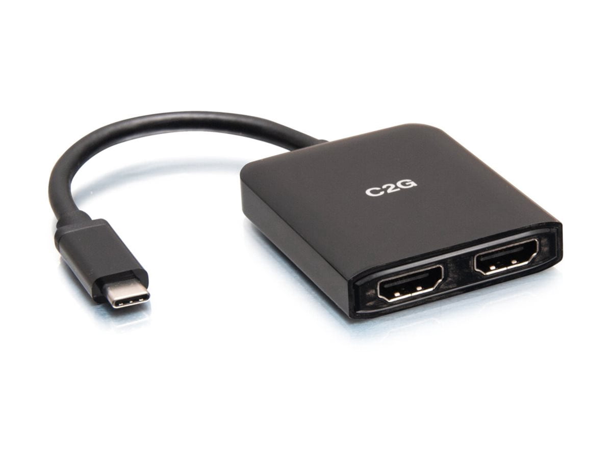 C2G USB-C to Dual HDMI MST Hub, 4K 60Hz