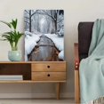 thumbnail image 5 of Qisvanset Framed Canvas Wall Art 12x16 Inch Snowy Forest River Winter Rustic Nature Decor, 5 of 5