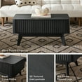 thumbnail image 5 of Mopio Lift-Top Coffee Table with Storage, Fluted Design, Black Oak Finish, 5 of 8