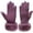 Purple, variant on Knit Gloves Leopard Print Polyester With Faux Cuffs Winter Gloves