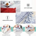 thumbnail image 4 of GZHJMY Christmas Snowman Snow Zippered Velvet Pillowcases,Super Soft and Cozy Luxury Plush Pillow Case Bed Pillow Pillowcases, 20x40 Inches Home Decor, 4 of 7