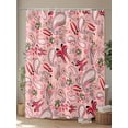 thumbnail image 4 of Retro Abstract Floral Shower Curtain, Paisley Pattern Bathroom Decor Curtains Set with Hooks, Pink Waterproof Fabric Home Accessories， 66 X 72 Inch Long, 4 of 6