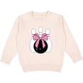 thumbnail image 2 of Inktastic Bowling Pins Coquette Bow Toddler Sweatshirt, 2 of 4