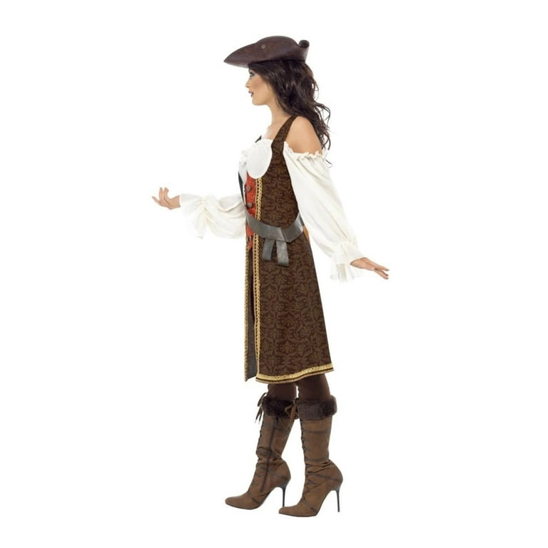 Pirate Costume Adult Brown White Pirate Costume Adult Brown White