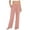 Pink, variant on Elevated Comfort Wide Leg Pants for Women High Waisted Soft Palazzo Trousers with Deep Pockets Yoga Wear Elastic High Waisted Straight Leg Pull On Trousers