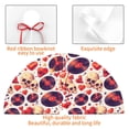 thumbnail image 4 of Lsque rock Skull record heart Print Christmas Tree Skirt, Tree Skirt with Ties or Velcro, Perfect for Holiday Decorations, Halloween, and New Year-48", 4 of 7