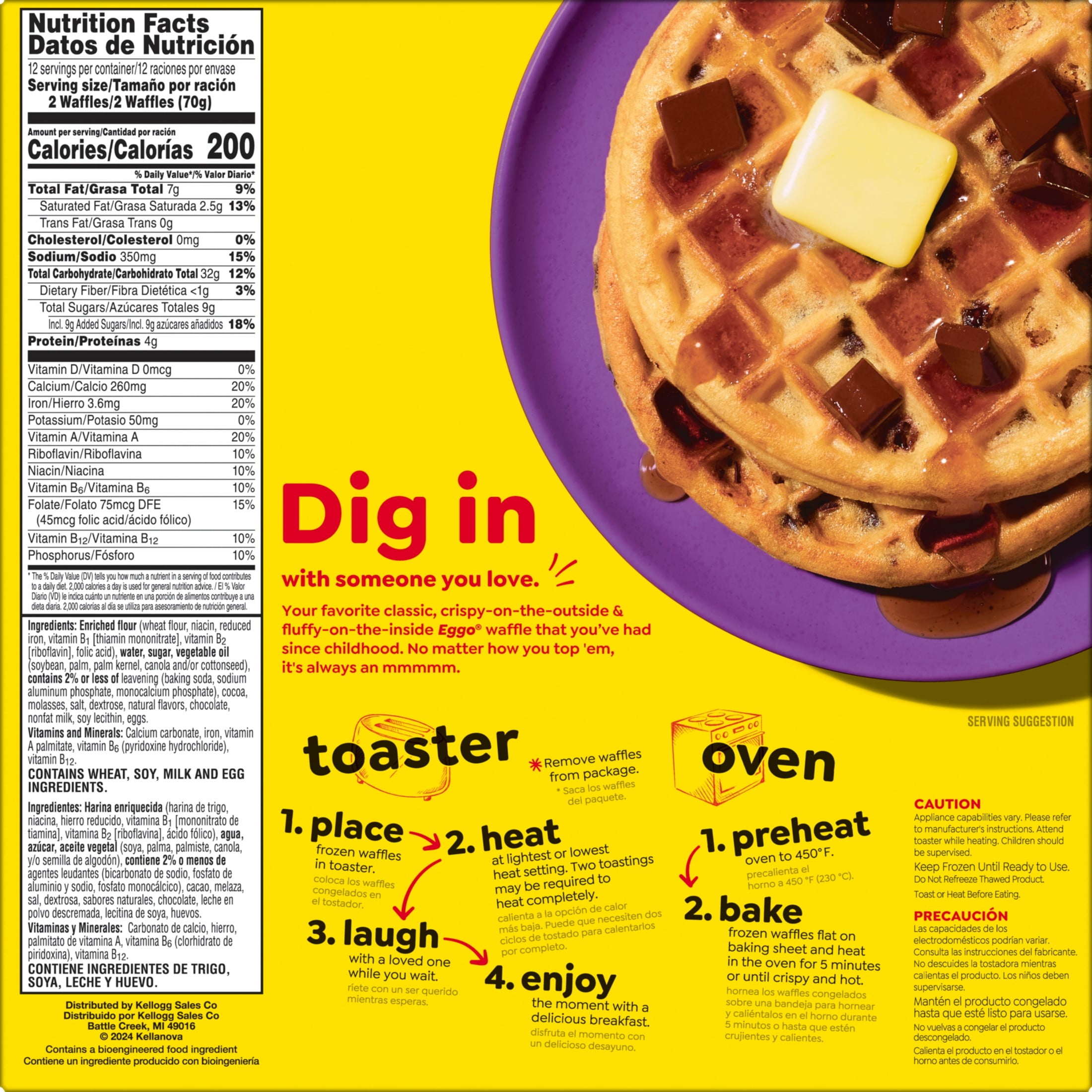 Eggo Chocolatey Chip Waffles, Frozen Breakfast, Philippines