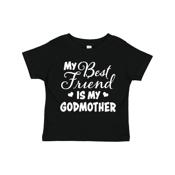 Inktastic My Best Friend is My Godmother with Hearts Boys or Girls Toddler T-Shirt