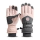 thumbnail image 1 of Guardurnaity 1 par de guantes de esquí de nieve invierno térmico antideslizante pantalla táctil motocicleta montar ciclismo deportes senderismo guantes y mitones mujer rosa, 1 of 6