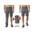 thumbnail image 5 of Little Donkey Andy Men's Quick Dry Zip Off Convertible Pants Elastic Lightweight Hiking Travel Golf Grey M, 5 of 7