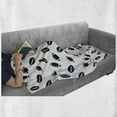 thumbnail image 6 of American Football Soft Flannel Fleece Throw Blanket, Monochrome Pattern Rugby Balls US Culture Sports Play, Cozy Plush for Indoor and Outdoor Use, 60" x 80", Black White, by Ambesonne, 6 of 6