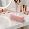 thumbnail image 3 of Corduroy Pencil Case with Zipper, Small Corduroy Cosmetic Bag, Portable Pen Storage Pouch, Solid Color Pencil Pouch for Office Home Desk Travel, 3 of 8