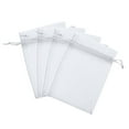 thumbnail image 4 of Monyance organza bags 100 Pcs Drawstring Organza Gift Bags Jewellery and Candies for Wedding Baby Shower Favors Mesh Gift Bag - 9x12cm (White)(4.72X3.54X0.04Inches), 4 of 10