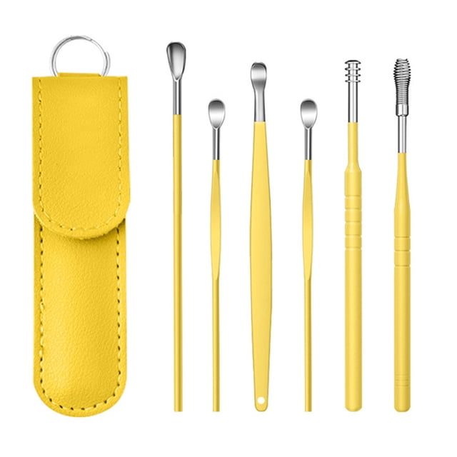 HOARBOEG Stainless Steel Ear Digging Spoon Set Ear Digging Tool Ear Digging Spoon Ear Digging Tool Six Piece Set Clearance Sale