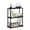 Americano/Black, variant on Furinno Durable 23.6 W x 11.6 D x 29.5 H 3-Shelf Freestanding Shelving Unit, Beech and White